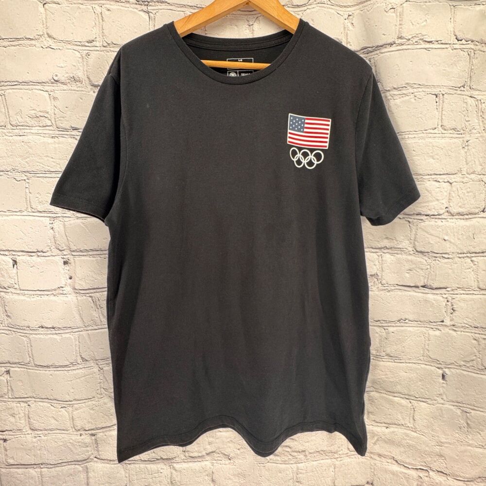 US Olympic Team Apparel T Shirt L Black 2020 Olympics Tokyo Japan